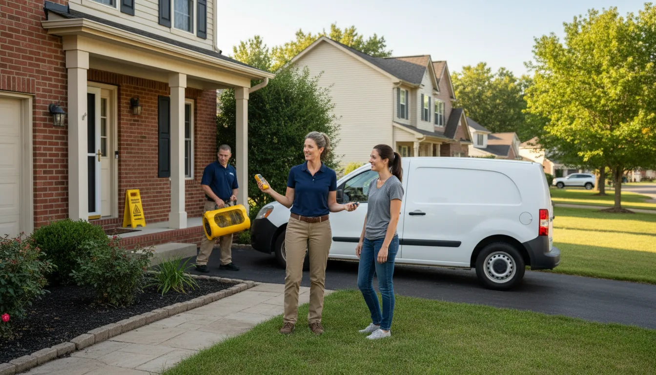 Water restoration image for Dehumidification And Cleanup Services in Mcclure, VA